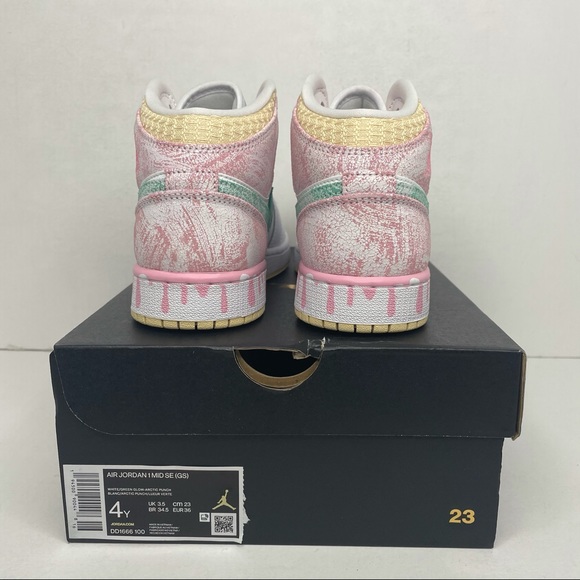 Nike Air Jordan 1 Retro Mid SE GS “Ice Cream” NEW - Picture 3 of 4